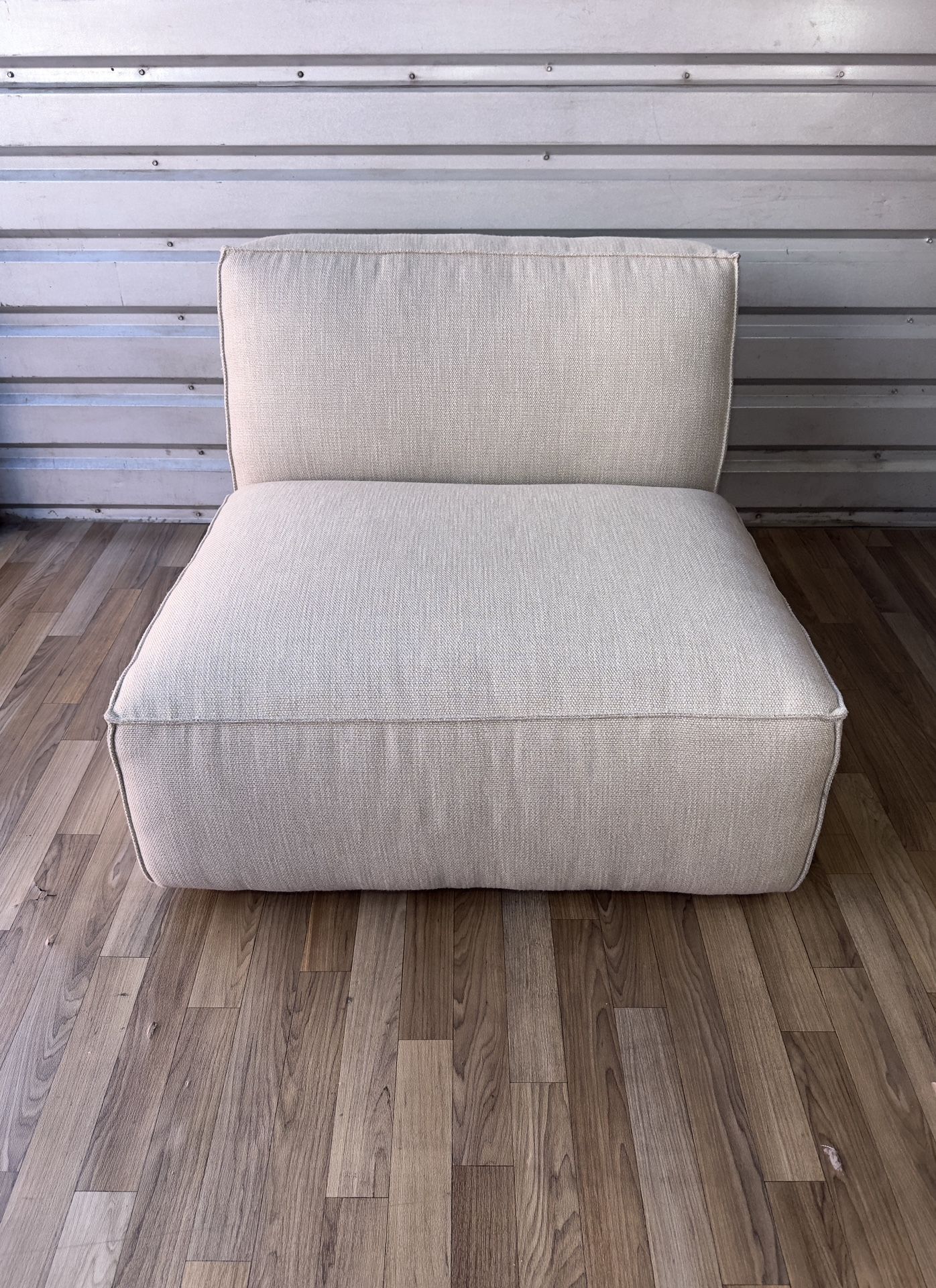 RH Gray COMO Modular Armless Chair ⚡️