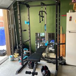 Squat Rack With Pulley System 