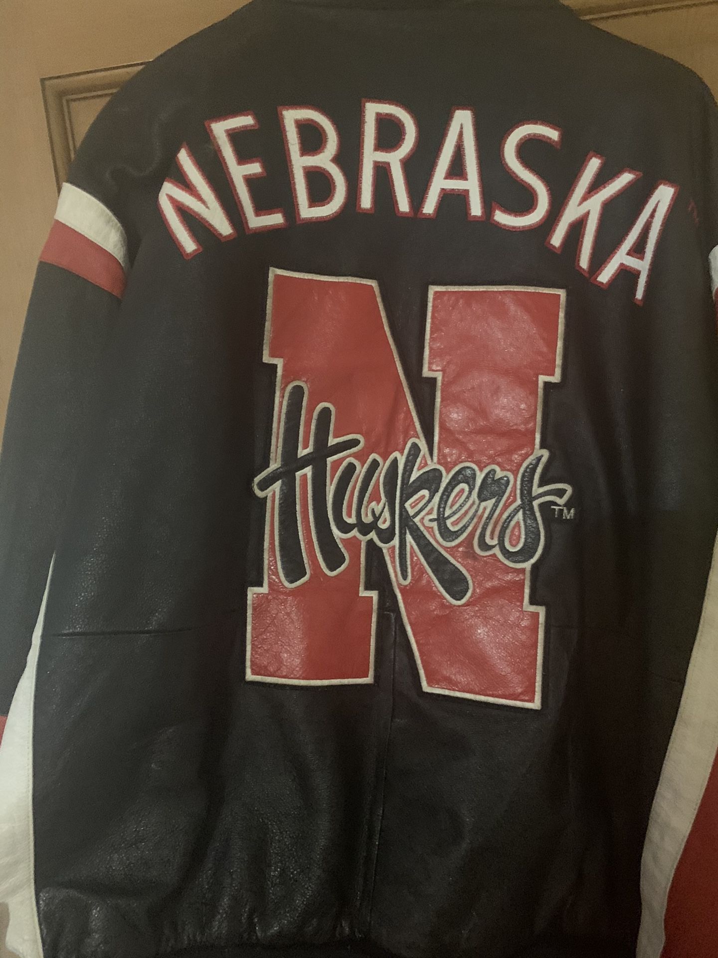 Huskers national championship leather jacket