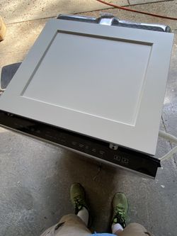 2 White Cabinet Doors