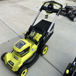 RYOBI 40V HP Brushless Whisper Series 21" Walk Behind Self- Propelled All Wheel Drive Lawn Mower- one battery