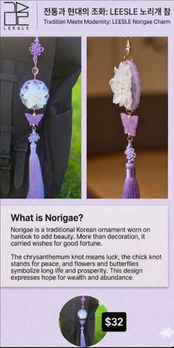 Made in Korea handmade Norigae