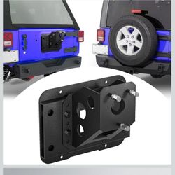 Oversize Spare Tire Mount Carrier up to 40 inches Tire Compatible with 2007-2018 Jeep Wrangler JK JKU 