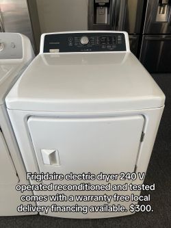 Frigidaire Electric Dryer 240 V