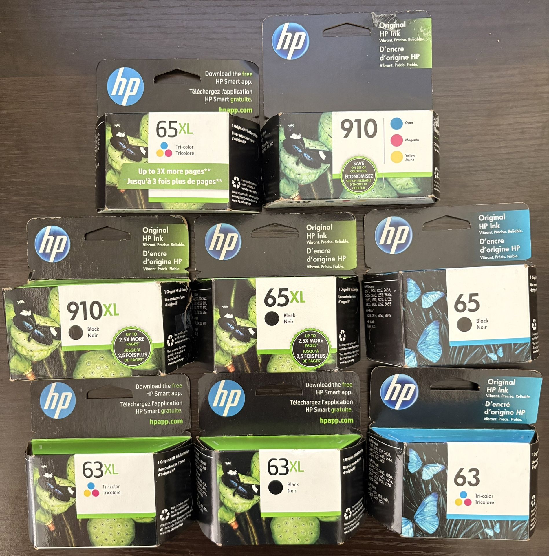 HP Printer Ink Cartridges Unopened. (PLEASE READ THE DESCRIPTION )