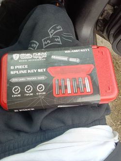 White Knight 6-Piece Spline Key Set