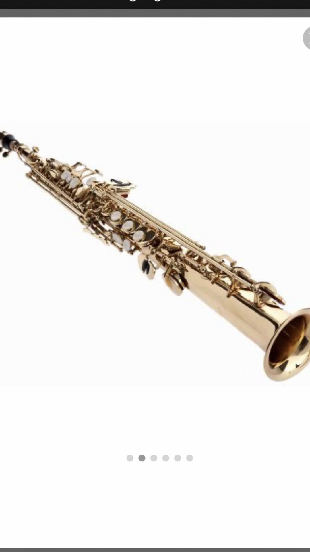 Fever soprano saxophone with case mouthpiece cleaning cloth and gloves