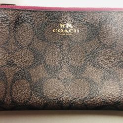 Coach Double Pocket Wristlet Wallet