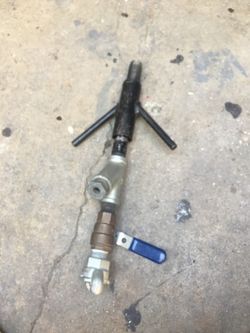 Blow air gun mule tape gun