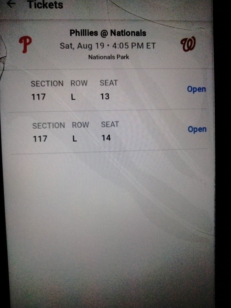 Nats Vs Phillies 8/19