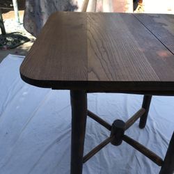 Antique Old Hickory-style table for four, Chairs Separate 