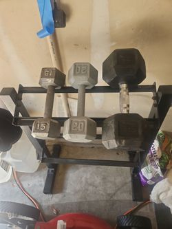 DUMBBELLS & RACK