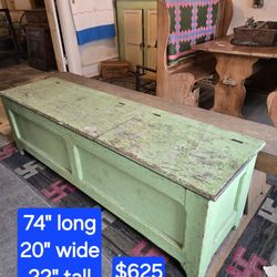 Antique Primitive Farmhouse Grain Bin