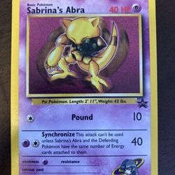 Sabrina’s Abra PROMO Pokémon Card