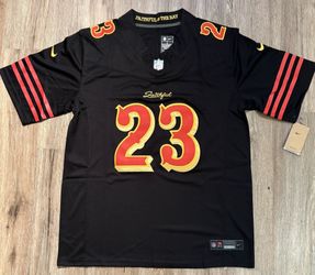 San Francisco 49ers McCaffrey Jersey Mens Faithful Rivalries  