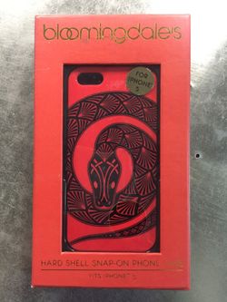 Bloomingdales Hard Shell Snap-On iPhone 5 Phone Case