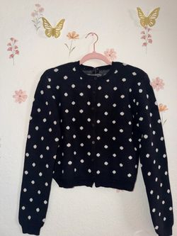 Polka dot cardigan M