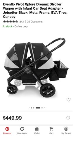 Evenflo Pivot Explore Dreamz with 2nd seat
