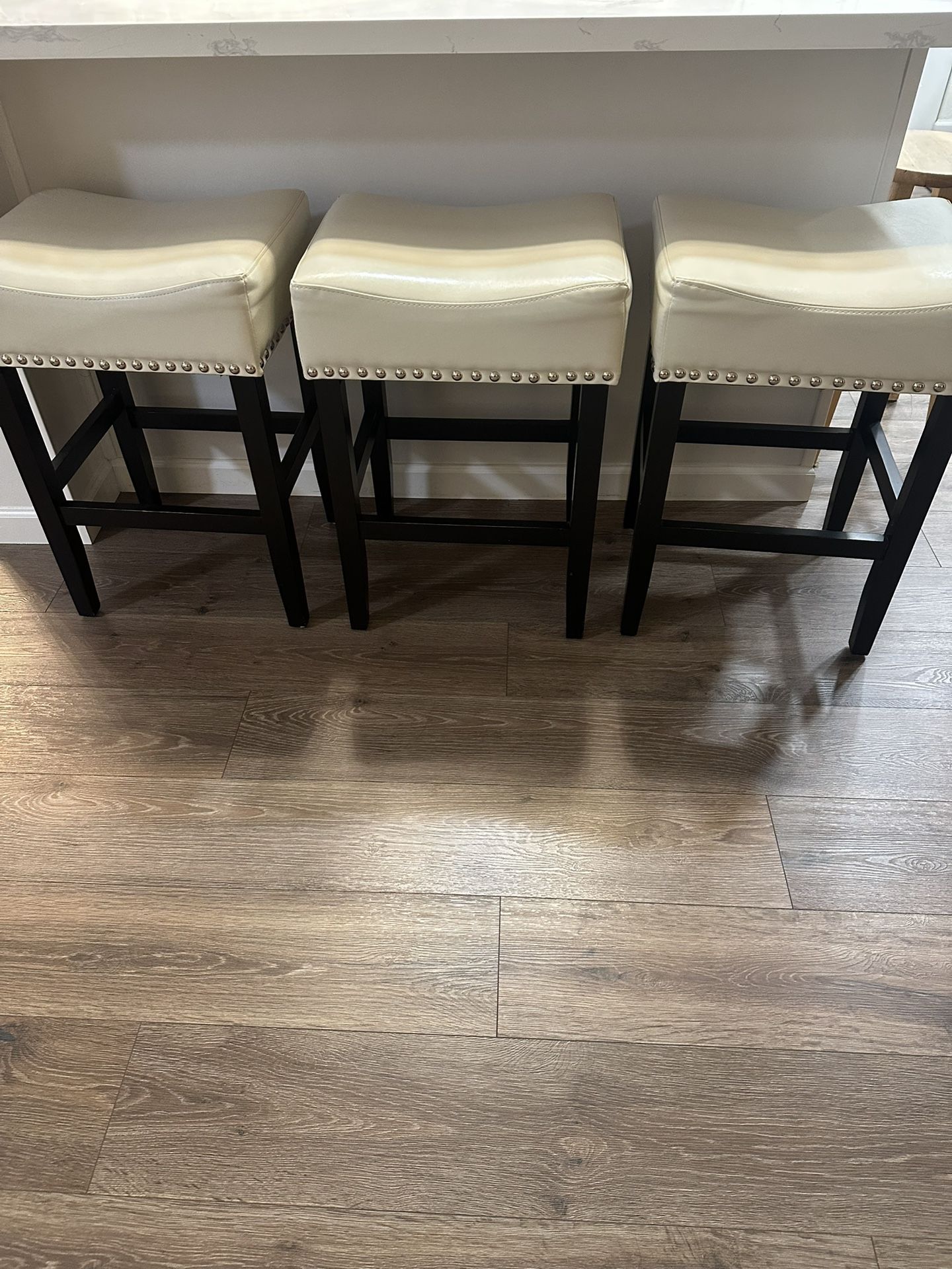Faux Leather Counter Stools
