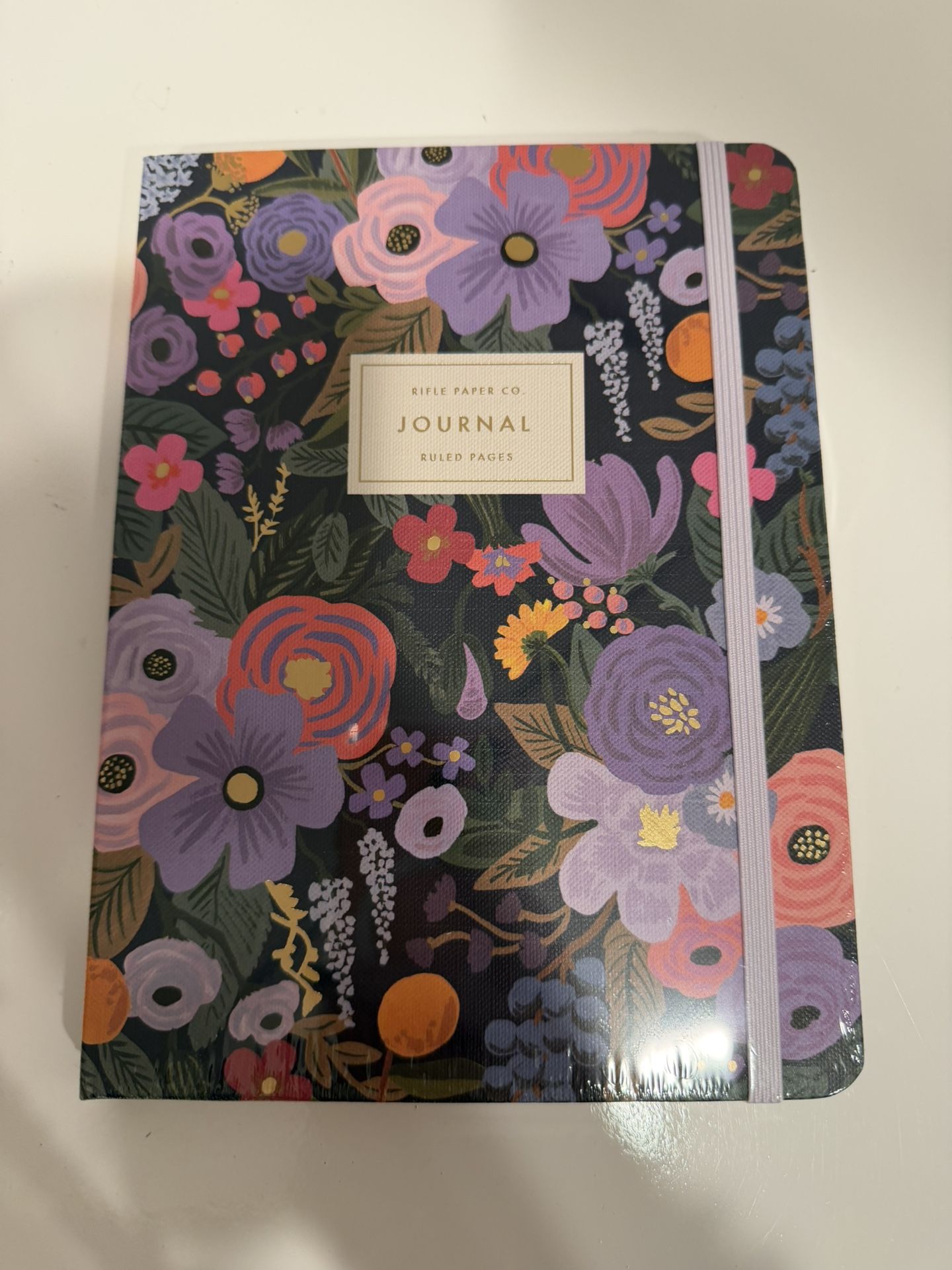 RIFLE PAPER CO. Journal with Pen In Violet Garden Party Sealed