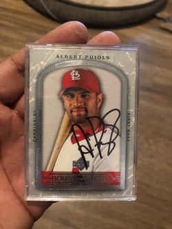 Albert Pujols Authentic Autograph Bound for Glory baseball card upper deck