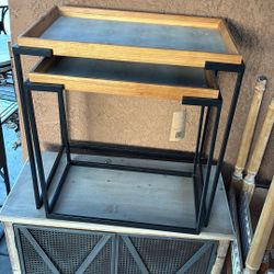 Set Up Two Super Cute Tables/End Tables