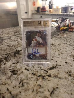 Ian Anderson Atlanta Bravesq Autograph Baseball ⚾️  