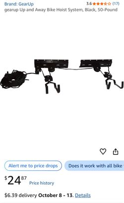 GearUp Up and Away Bike Hoist System