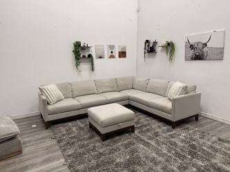 White Sectional Couch - Free Delivery