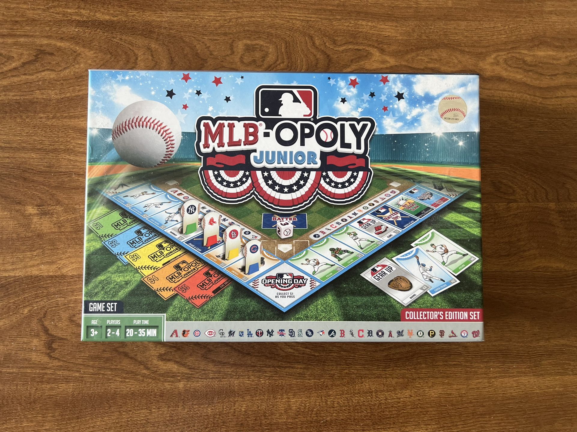 MLB-opoly Jr. Junior Board Game By Masterpieces Puzzle Company