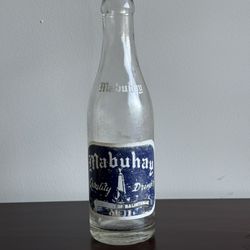 Rare 1950’s Philippine Soda Bottle “Mabuhay”