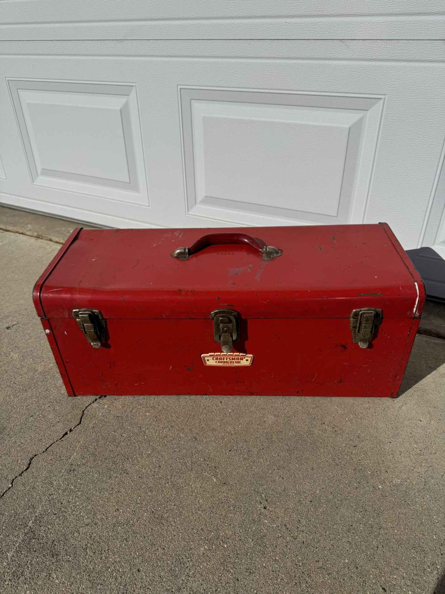 Vintage Craftsman Commercial Tool Box 65141 W/Inner Tote Tray  & Side Handles