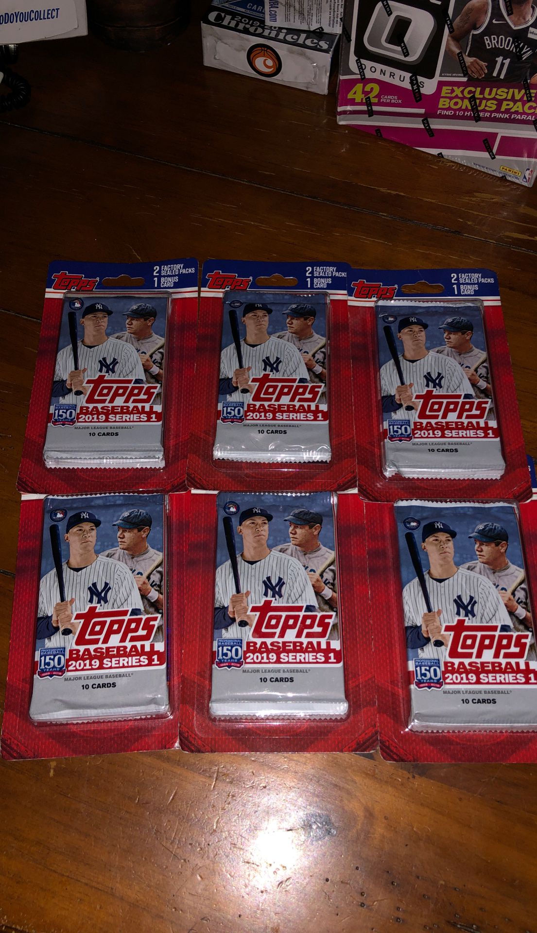 6 Meijer exclusive Topps baseball Series one packs each include 2 factory sealed pack and 1 bonus card!