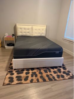 Queen sized mattress and Bedframe