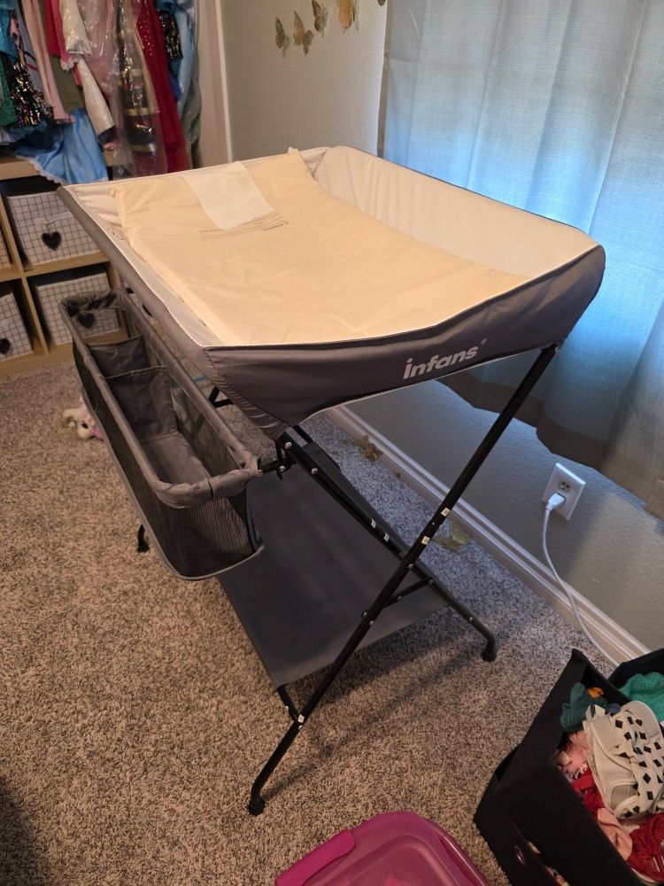 Infans Baby Infant Changing Table With Diaper Station