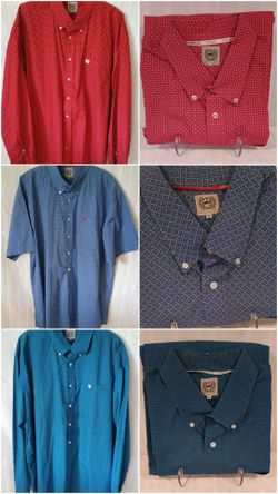 12 Western Cinch Men's XL Dress Shirts. Read description for price