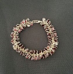 Silpada Sterling Silver Garnet cha cha Bracelet