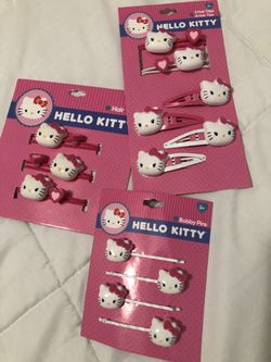 Sanrio Hello Kitty Hair Ties, Hair Clips And Bobby Pins 