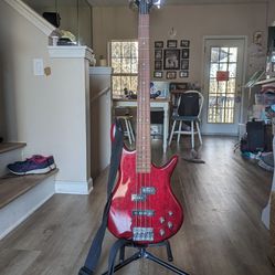 Gio Ibanez Soundgear Bass Guitar + Accessories