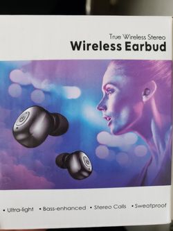 True wireless Bluetooth earphones