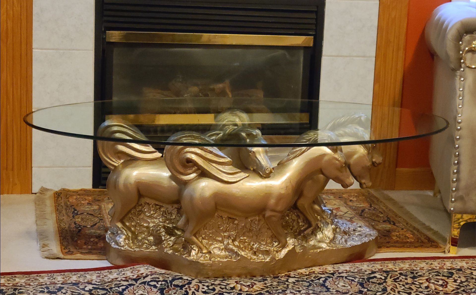 SPI Home San Pacific Intl 34069 Galloping Horse Trio Coffee Table
