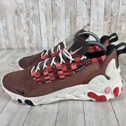 Nike React Sertu The10th Running Shoes Casual Sneakers Brown Red Mens Size 13 Man