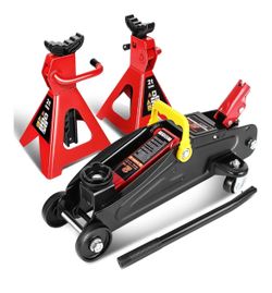 DNA MOTORING-CAR JACK WITH STANDS