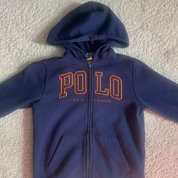 Polo Kids Zip Up Hoodie Size 8