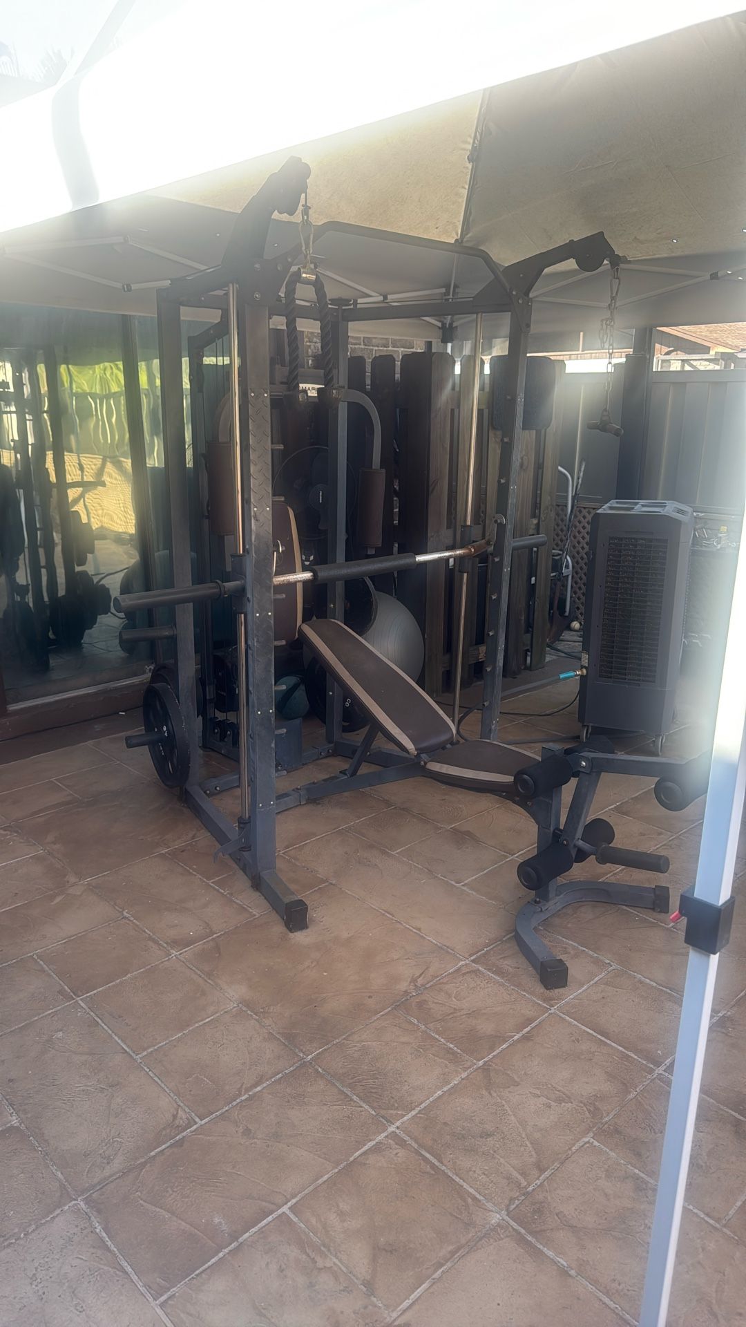 Marcy Rack With 300 Pounds Of Weights