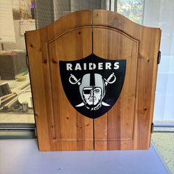 Raiders NFL Dartboard Cabinet 