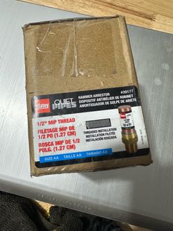 Oatey Quiet Pipes Hammer Arrestor 1/2 Inch MIP Thread 6 Count