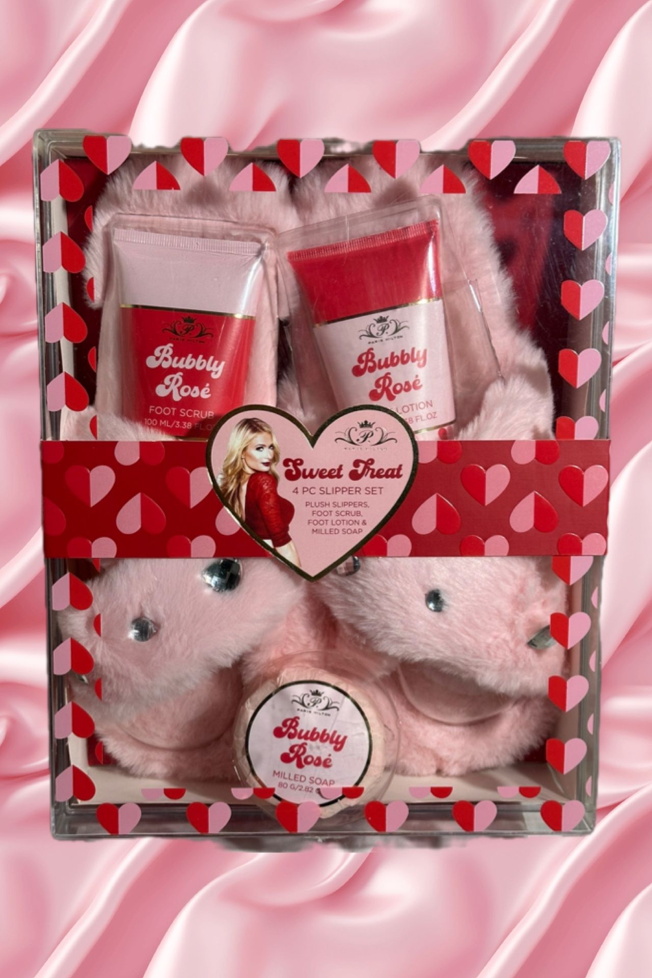 NEW 4-Piece Plush Slipper Set