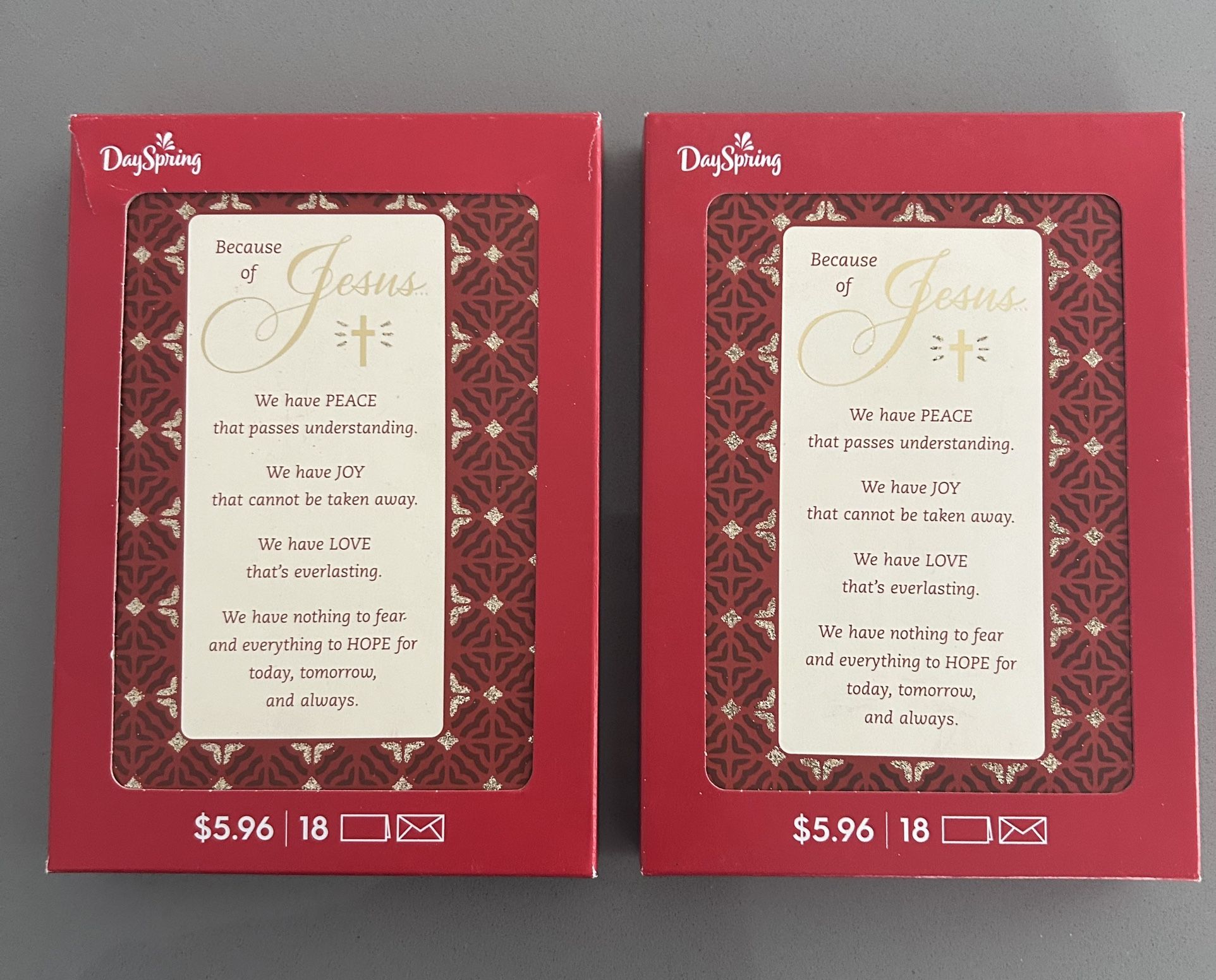 CHRISTMAS CARDS - (BRAND NEW)   BOTH FOR  $8.00