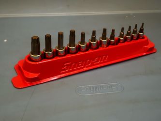 Snap-on Tools 12 pc Combination Drive TORX® Bit Standard Socket Set (T8-T25, T27-T55, T47)
